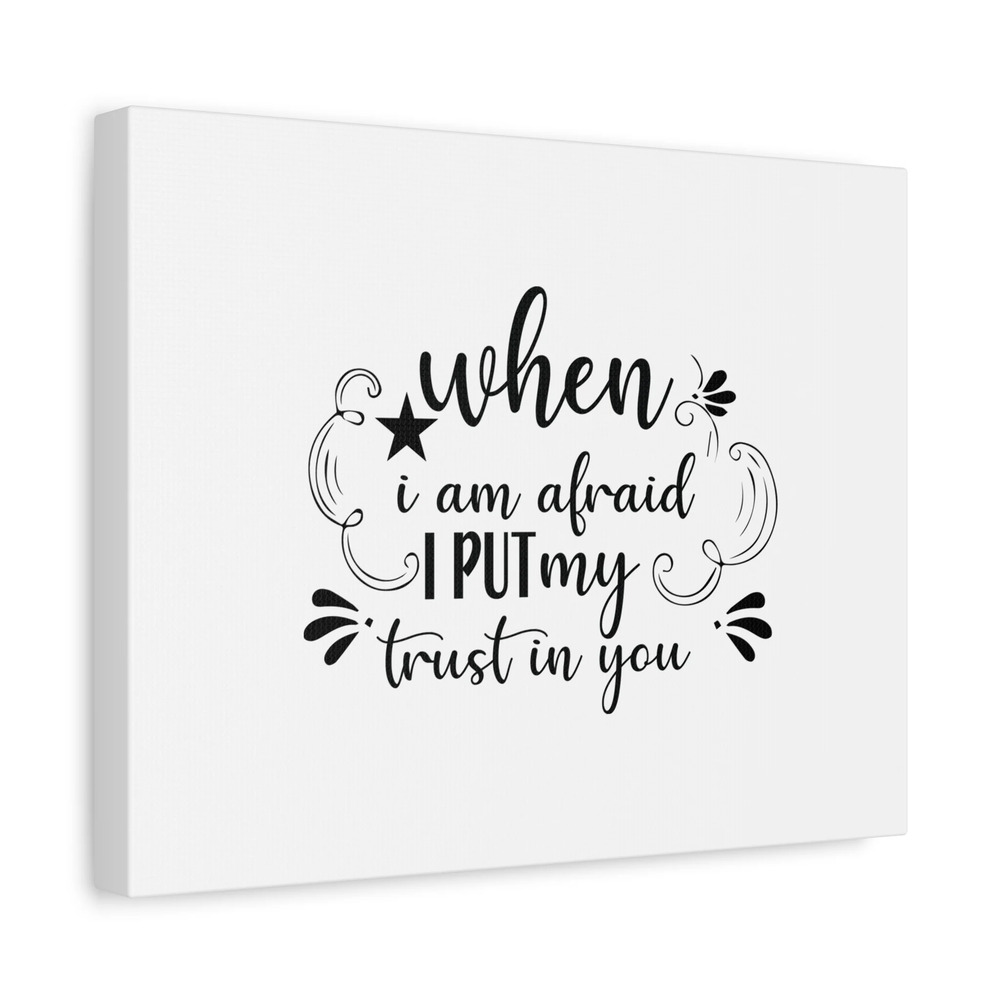 Scripture Canvas I Put My Trust In You Psalm 56:3 Christian Wall Art Bible